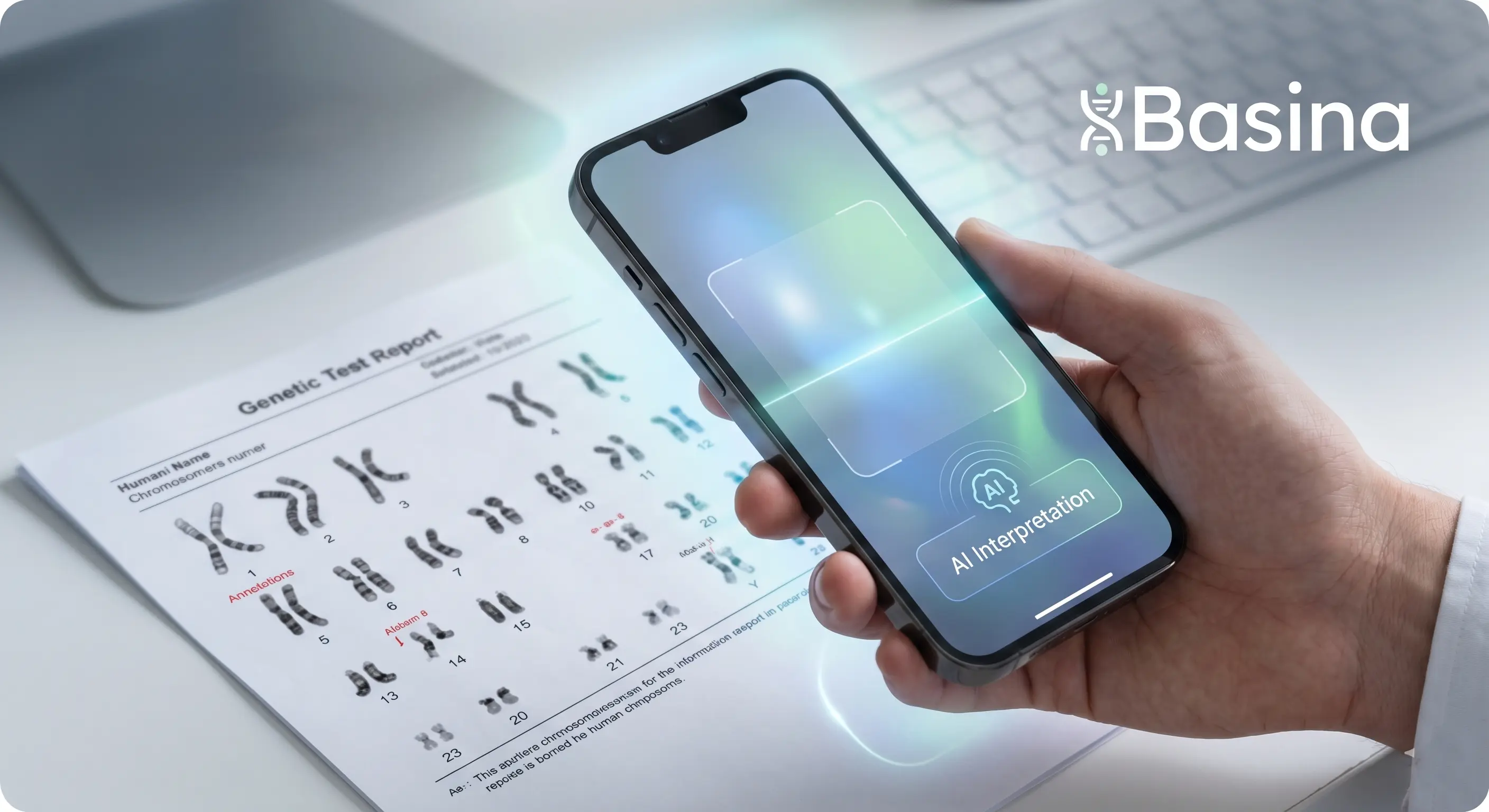 تفسیر آزمایش ژنتیک در باسینا